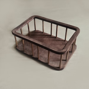 Cot Crib Bed Bunk Baby Cot Kids Playpen Decoration Wooden Handmade Props Photo Props Studio Posing Accessories
