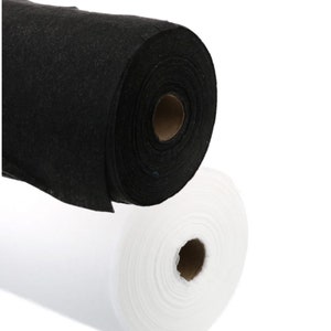Iron-on interfacing 90 cm wide, iron-on interfacing sold by the meter Vlieseline black and white