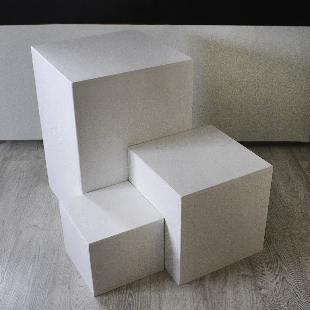 Wooden Cube Wooden Stool Stool Cube Decoration Handmade Etsy