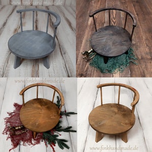 Baby Chair Children&#39;s Chair Stool Bench Round Handmade Props Baby Children Photo Photo Props Decoration Deco Baby Photography Accessories Photography
