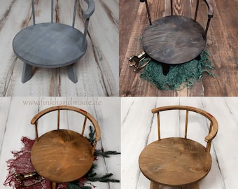 Baby Chair Children&#39;s Chair Stool Bench Round Handmade Props Baby Children Photo Photo Props Decoration Deco Baby Photography Accessories Photography