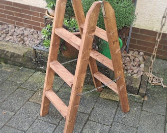 Wooden ladder 40, 60, 80, 100, 120 cm. Handmade wooden staircase, step ladder, slide ladder, decorative props, photo props