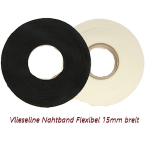3 meter fleece line seam tape flexible 15 mm wide iron-on fleece iron-on fleece sold by the meter fleece line