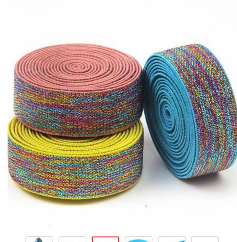 Rubber Bands 25mm Multicolor Elastic Bands Waistband for DIY | Etsy