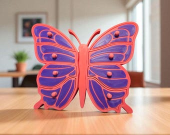 Joyero con forma de mariposa