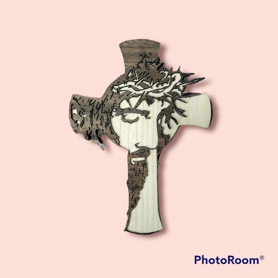Wood Cross with Jesus