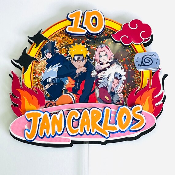 Naruto Cake Topper Naruto Birthdaynaruto 3D Cake Topper Etsy
