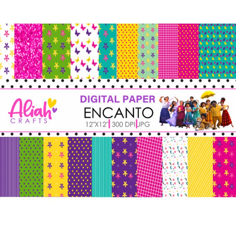 Encanto Digital Paper Encanto Paper Encanto Movie Encanto Etsy Norway
