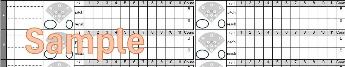 Softball Pitch Tracker - 12 Batter - Etsy