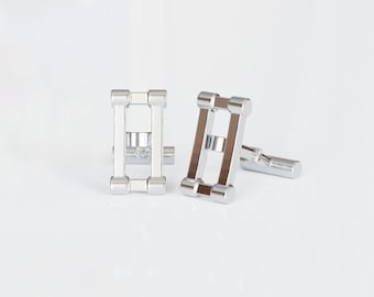 Link Cufflinks in Sterling Silver