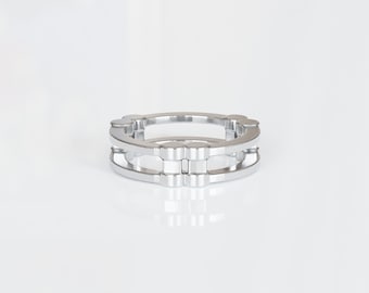 Triad Ring in Sterling Silver