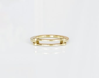 Solitaire Ring in Vermeil