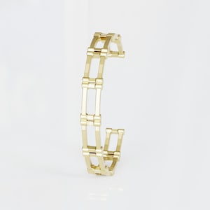 Ten Cuff Bracelet in Vermeil