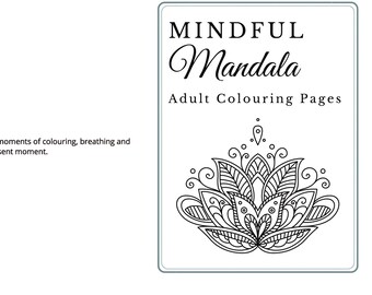 50 seitiges Malbuch mit Reflektion, Malbuch für Erwachsene, Meditationsbuch, Malbuch für Erwachsene, Reflexives Malbuch, Malbuch für Erwachsene