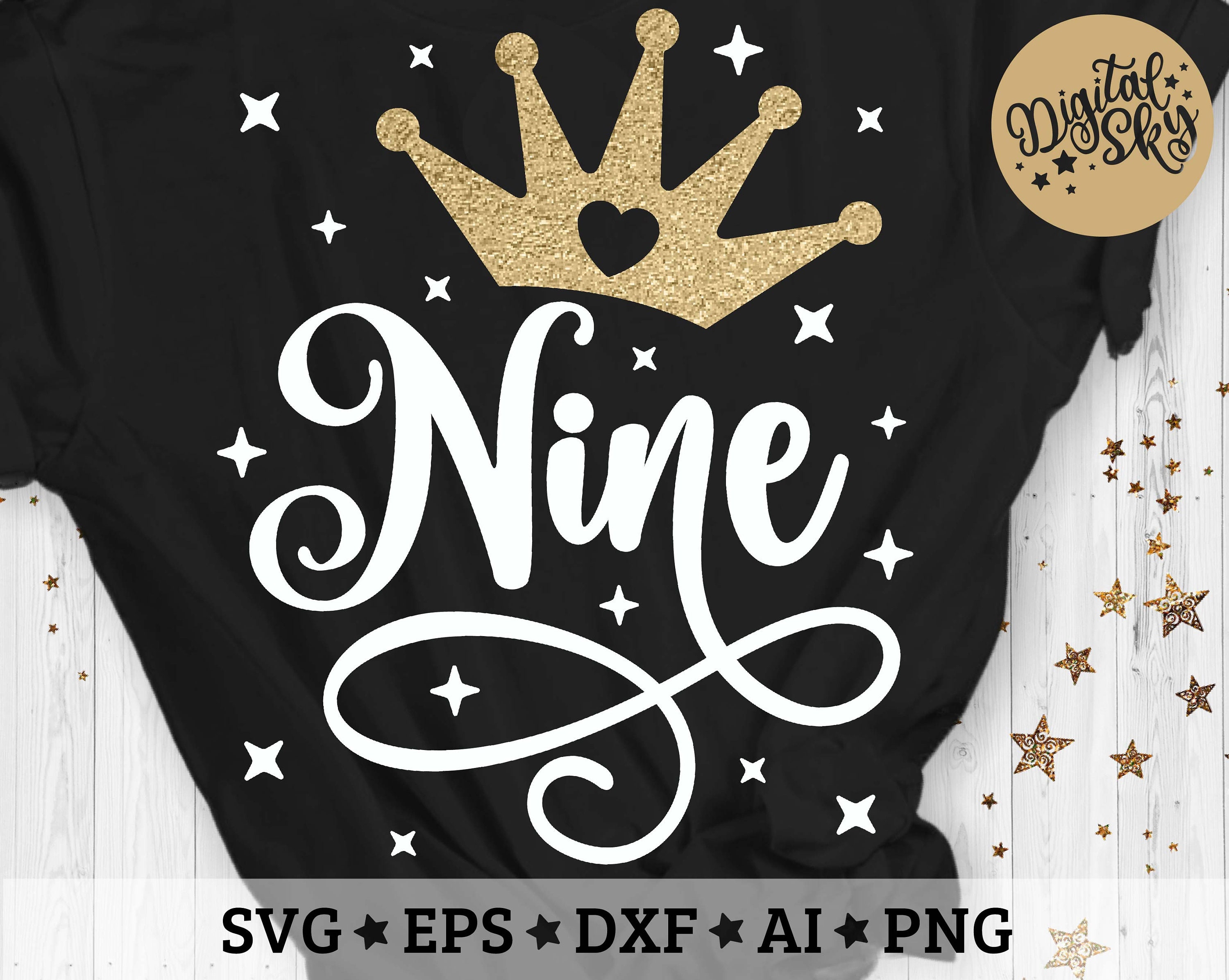 Download Nine Birthday Svg Ninth Birthday Svg 9th Birthday Svg | Etsy
