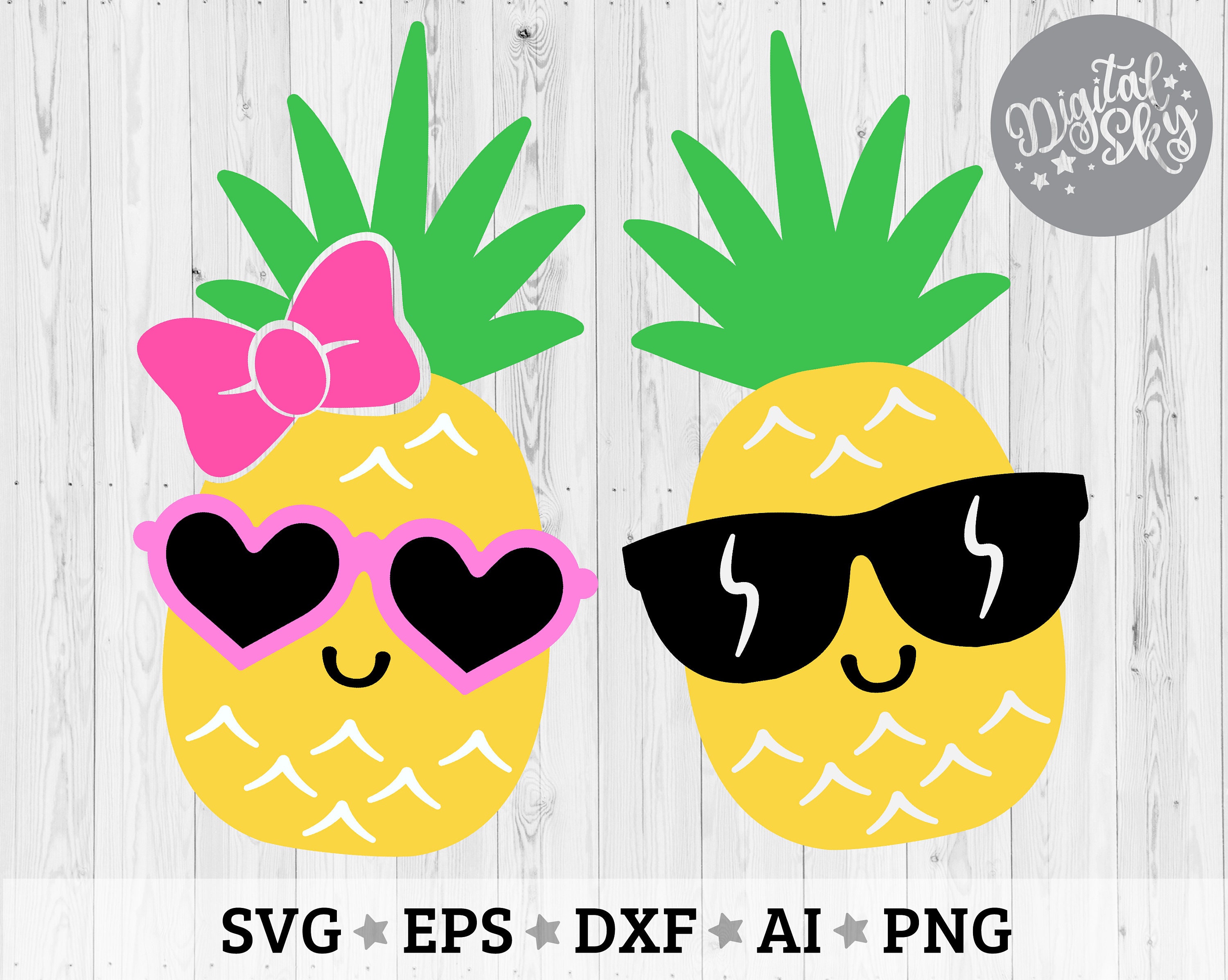 Cute Pineapple Svg Pineapple Svg Pineapple Sunglasses Svg Summer | My ...