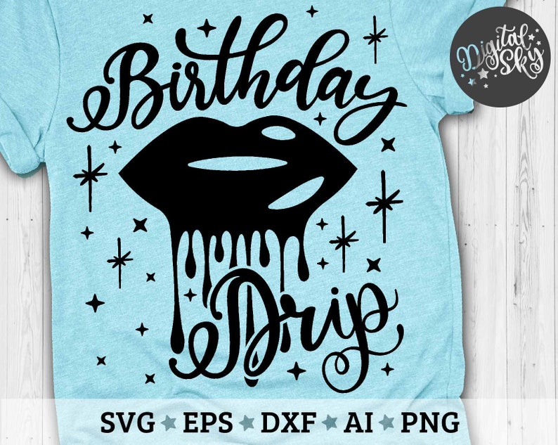 Download Birthday Drip Svg Birthday Svg Birthday Princess Svg | Etsy