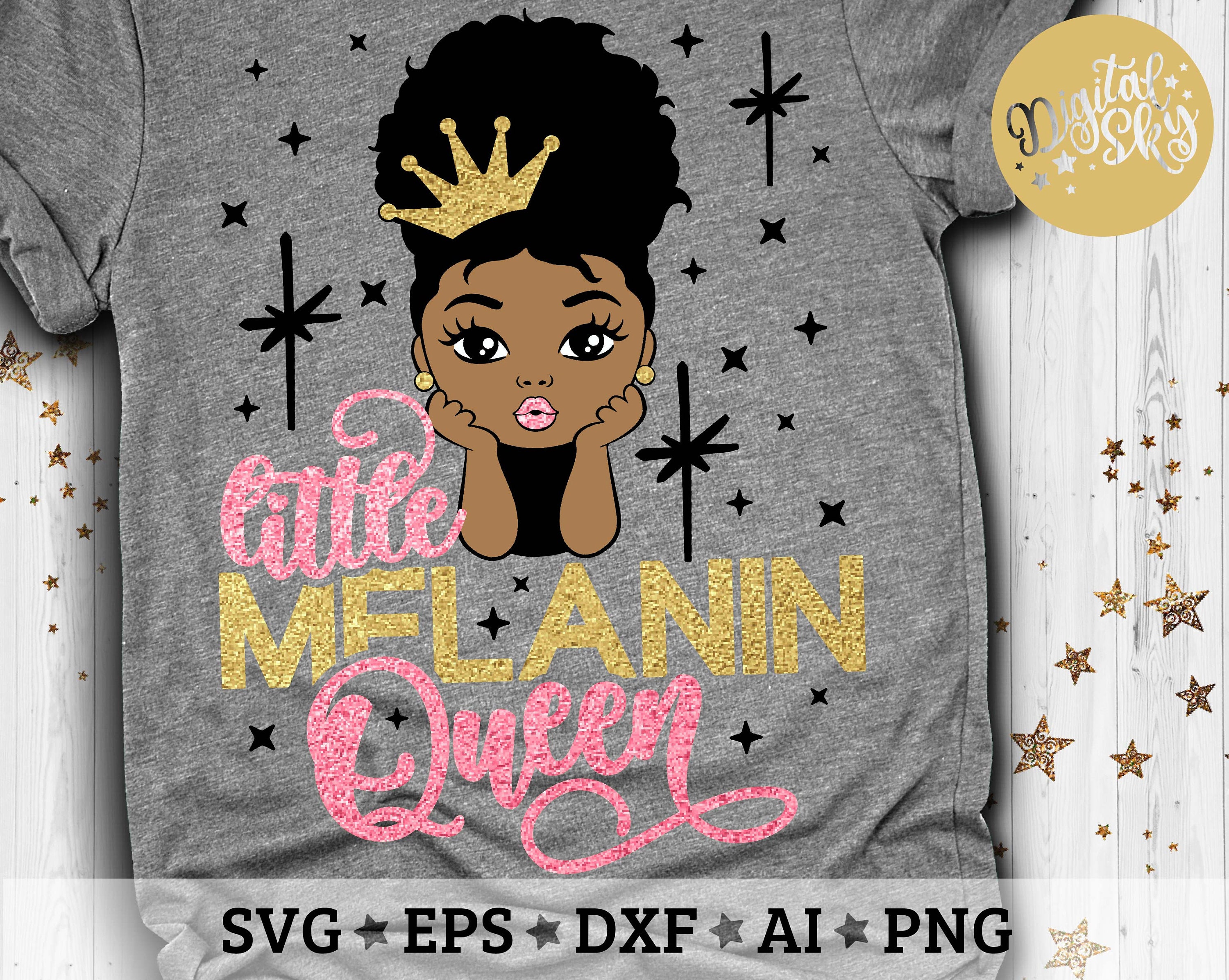 Free Free Little Melanin Queen Svg 550 SVG PNG EPS DXF File