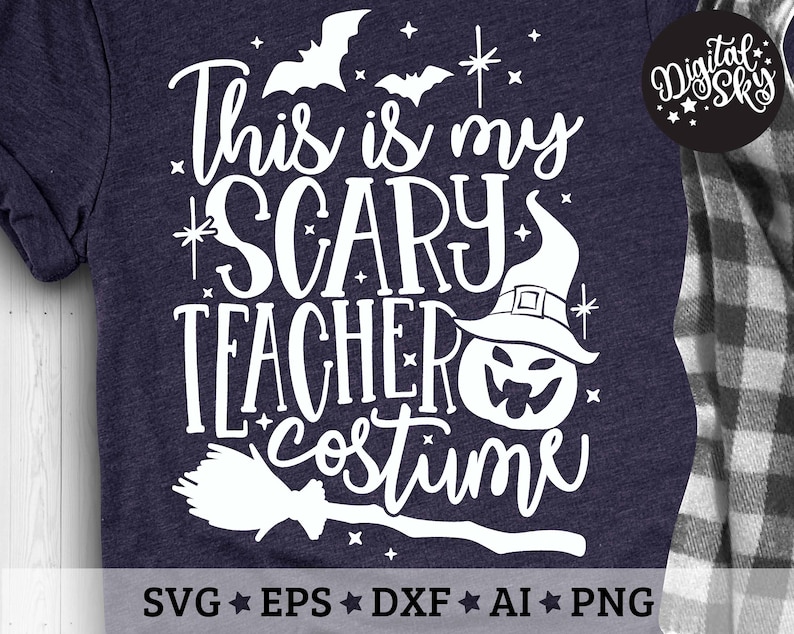 Download Cest mon Scary Teacher Costume Svg Halloween Teacher Svg ...