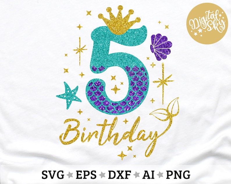 Free Free 167 Mermaid Birthday Card Svg SVG PNG EPS DXF File