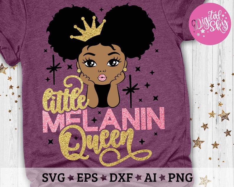Free Free Little Melanin Queen Svg 550 SVG PNG EPS DXF File
