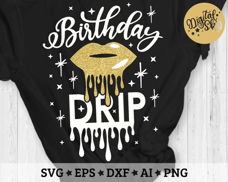 Download Birthday Drip Svg Birthday Svg Birthday Princess Svg | Etsy