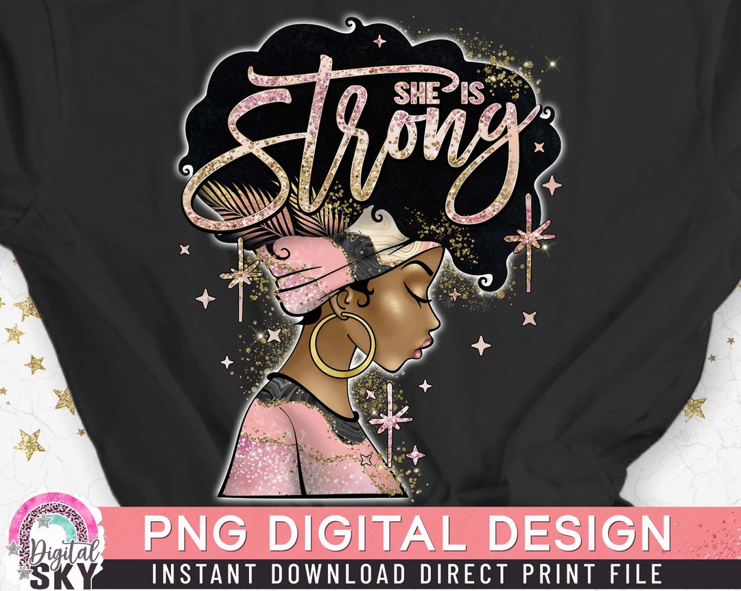 She is Strong PNG, Black Woman, Religious God PNG, Afro Girl, Powerful ...