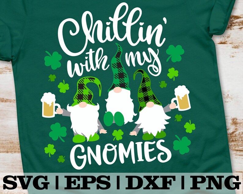 Download Chillin With My Gnomies Svg St Patricks Day Svg Gnomies | Etsy