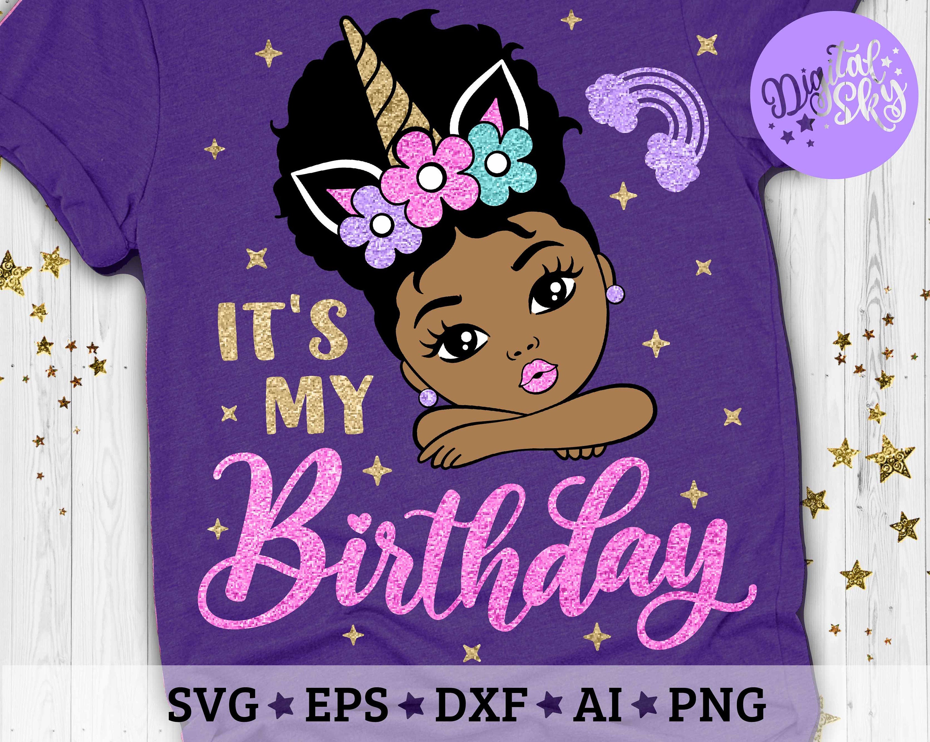 Its my Birthday Svg Birthday Girl Svg Unicorn Birthday Svg | Etsy