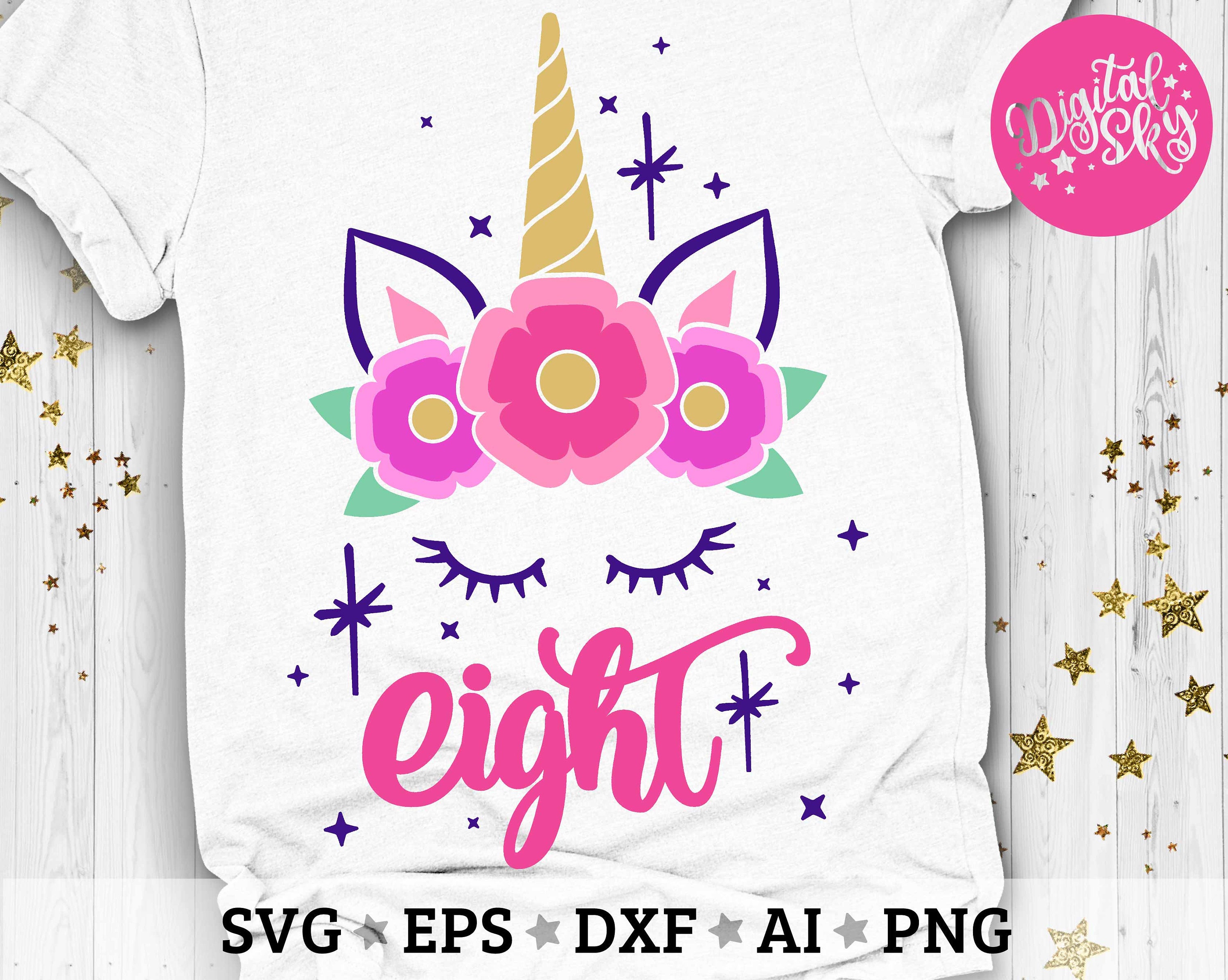 Free Free 8Th Birthday Unicorn Svg 130 SVG PNG EPS DXF File
