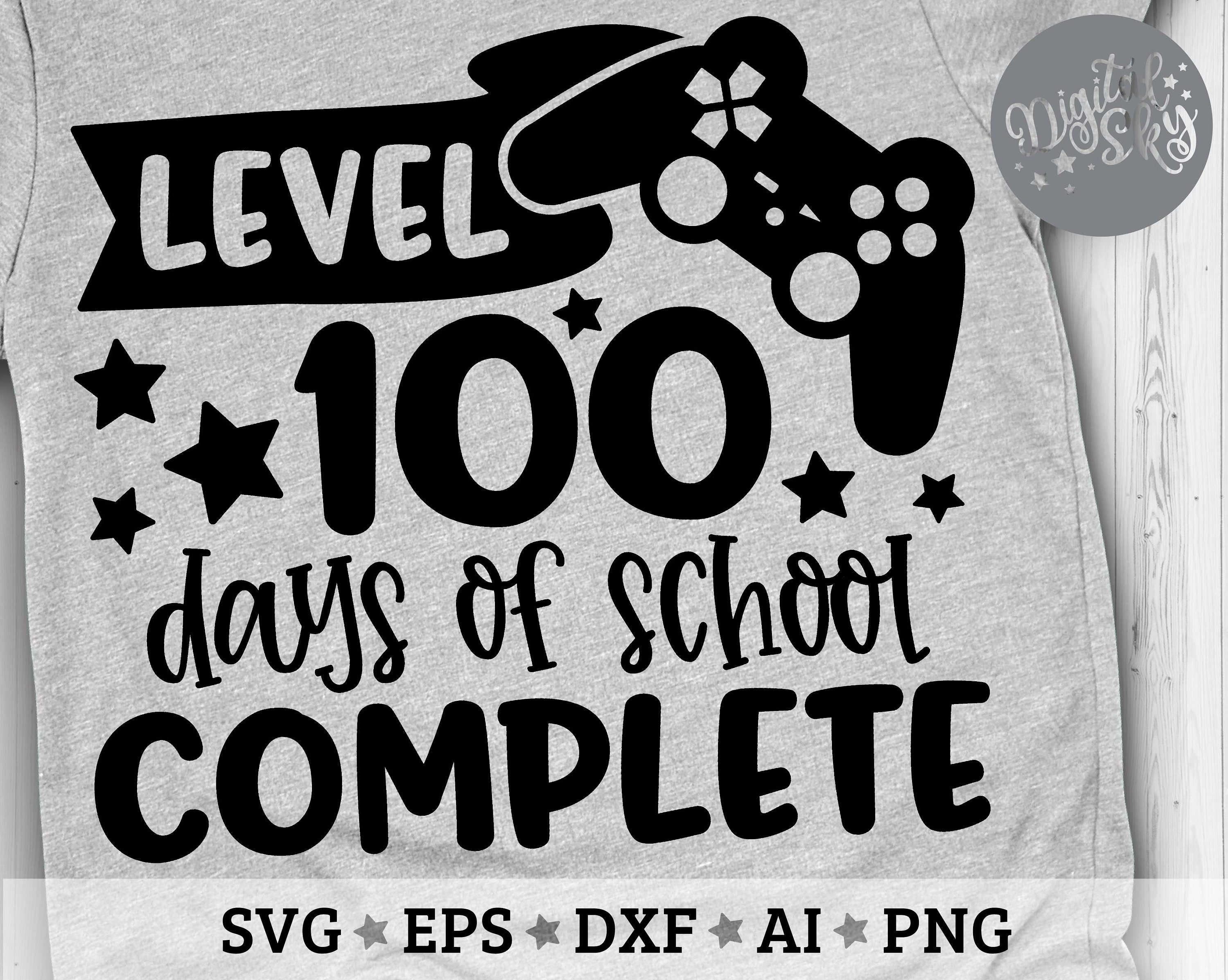 Level 100 Days Of School Svg