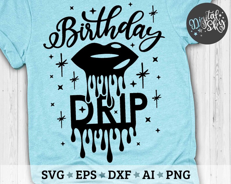 Download Birthday Drip Svg Birthday Svg Birthday Princess Svg | Etsy