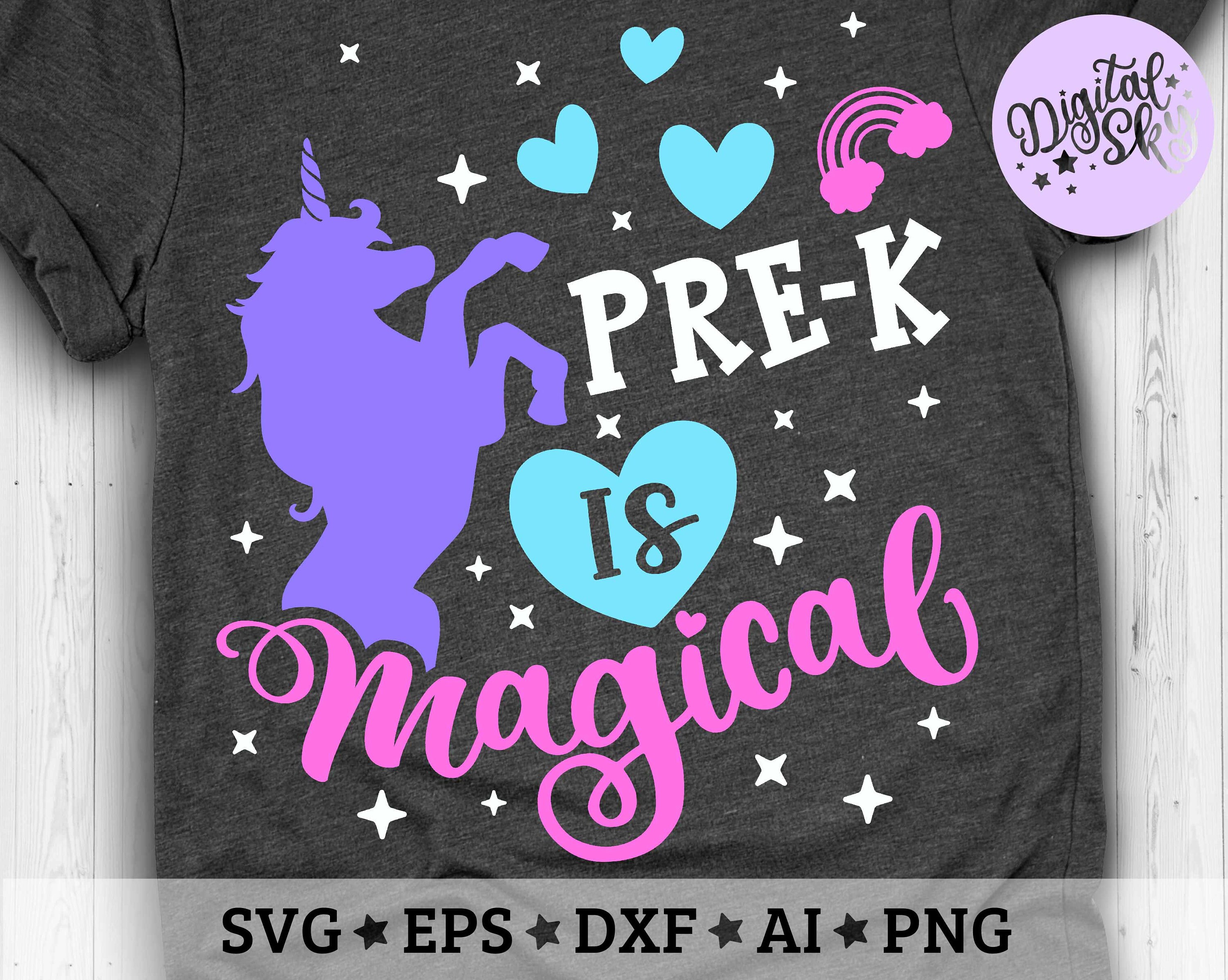 Pre K is Magical Svg Pre K Unicorn Svg Unicorn School Svg - Etsy