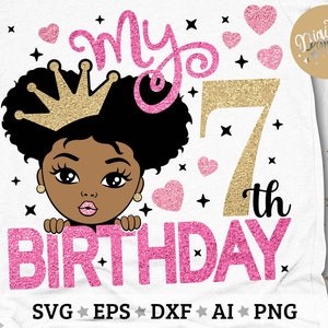 Download 7th Birthday Svg Etsy