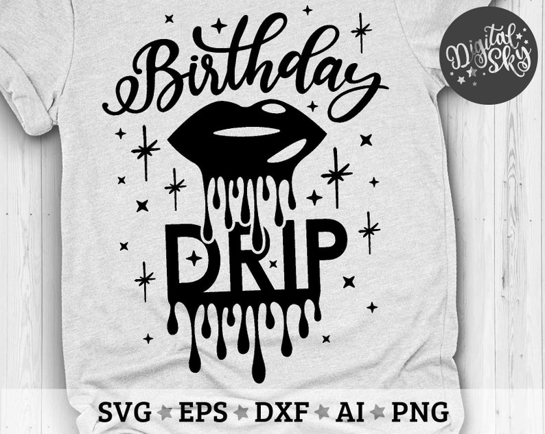 Download Birthday Drip Svg Birthday Svg Birthday Princess Svg | Etsy