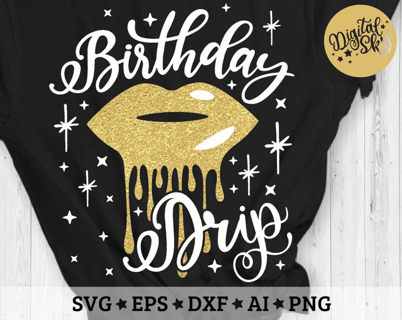 Download Birthday Drip Svg Birthday Svg Birthday Princess Svg | Etsy