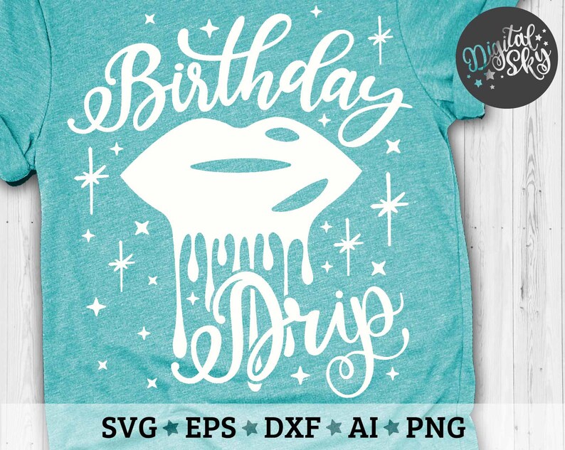 Download Birthday Drip Svg Birthday Svg Birthday Princess Svg | Etsy