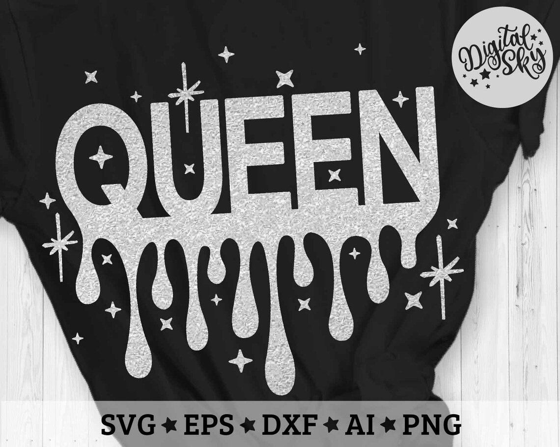 Queen Svg Birthday Queen Svg Trending Drip Svg Cut File | Etsy