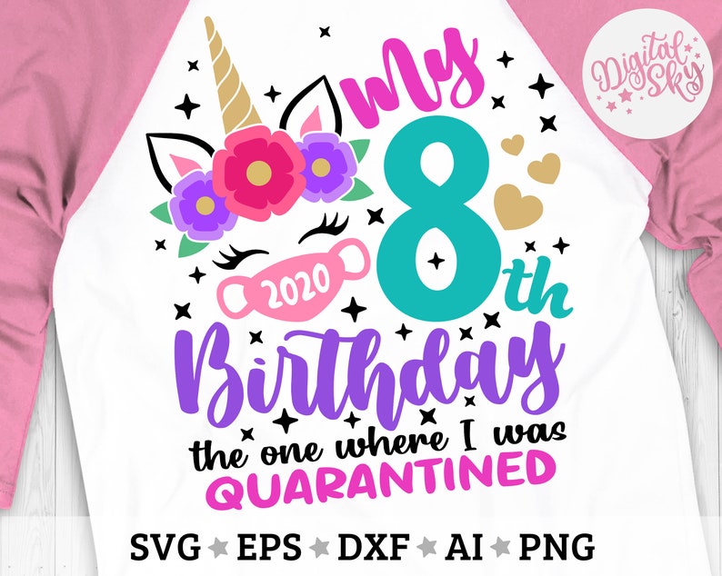 Free Free 8Th Birthday Unicorn Svg 130 SVG PNG EPS DXF File