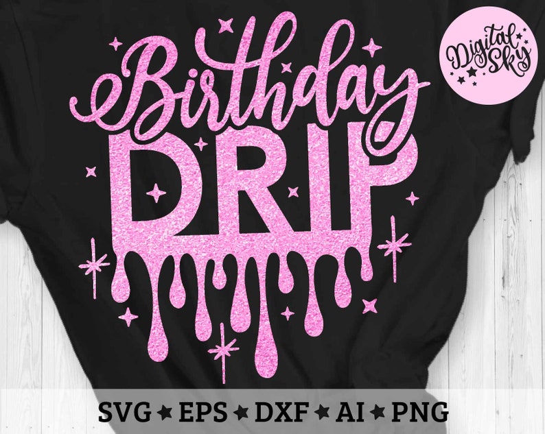 Download Birthday Drip Svg Birthday Svg Birthday Princess Svg | Etsy