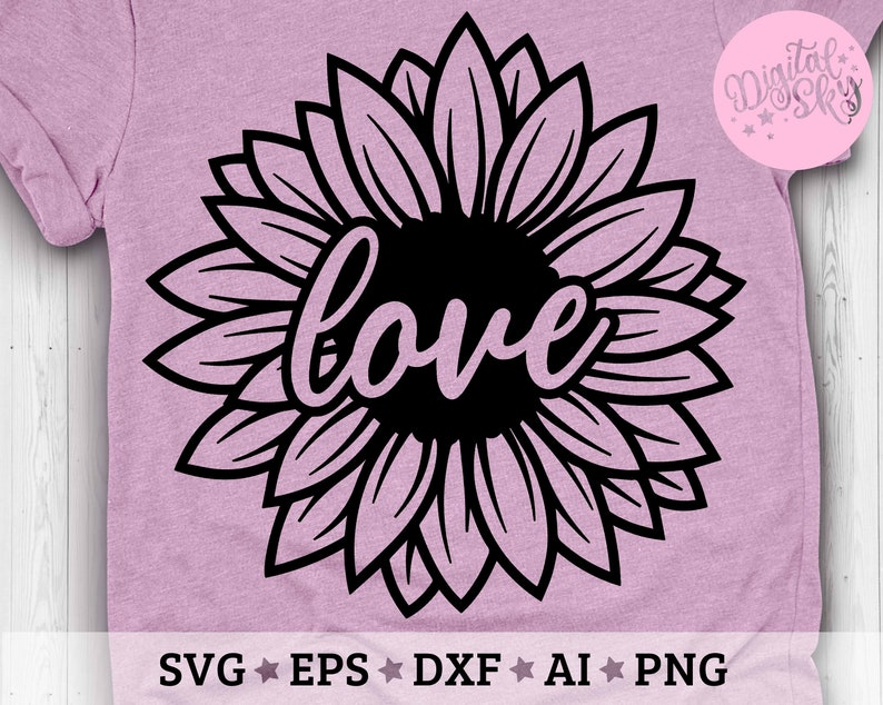 Free Free 173 Sunflower Love Svg SVG PNG EPS DXF File