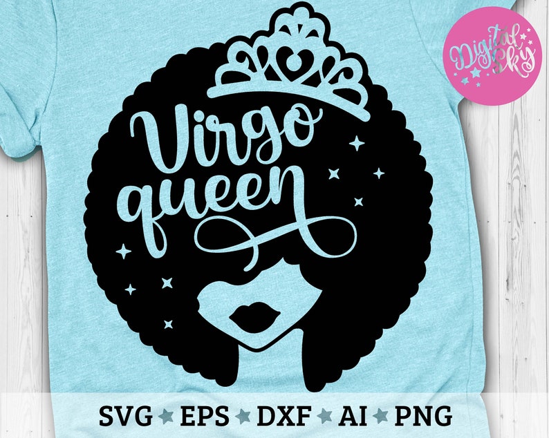 Download Virgo Queen Svg Birthday Queen Svg Black Women Svg Afro | Etsy