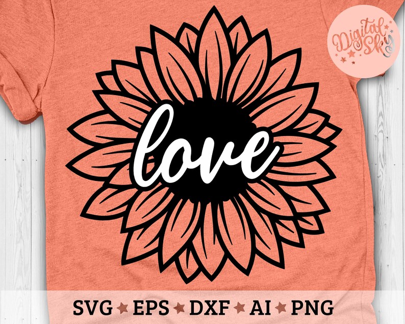 Download Love Sunflower Svg Flower Quote Svg Love Svg Cut files Svg ...