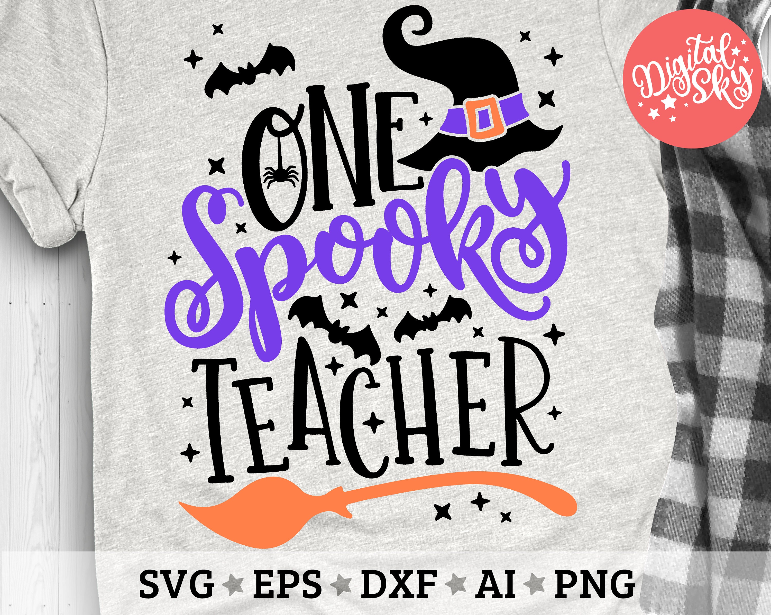 One Spooky Teacher Svg Halloween Svg Halloween Teacher Svg | Etsy