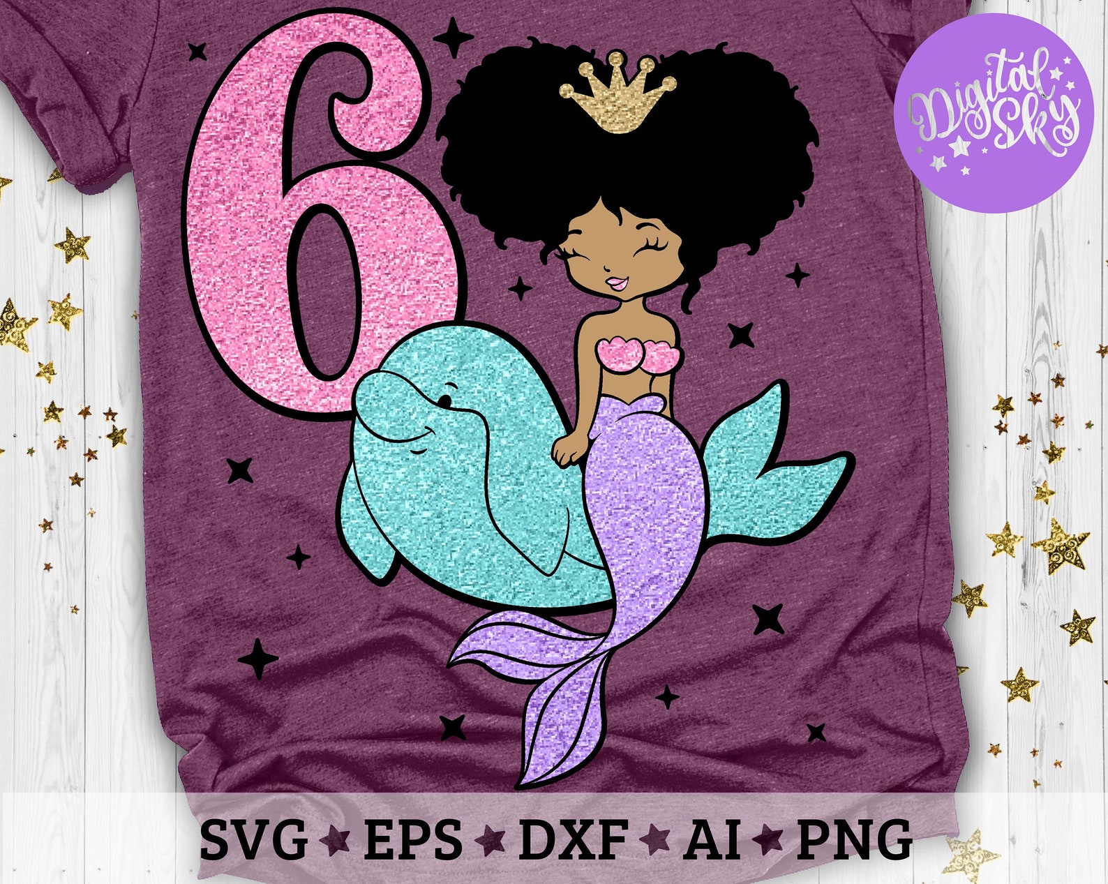 Free Free 299 Mermaid 6Th Birthday Svg SVG PNG EPS DXF File