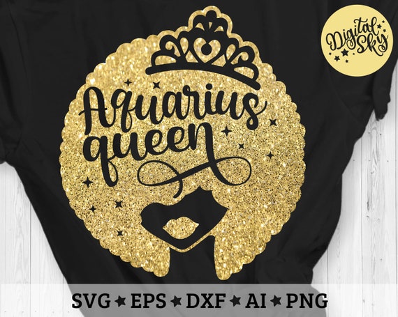 Dxf Zodiac Cut File Svg Afro Girl Svg Black Women Svg Png Leo Queen Svg Eps Birthday Queen Svg