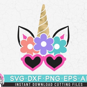 Unicorn Sunglasses Svg, Summer Unicorn Svg, Beach Unicorn Svg, Ocean Unicorn svg, Clipart Cut Files, dxf, png, eps,