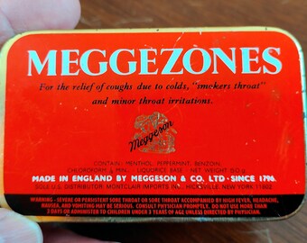 Meggezones zuigtabletten blikken doos