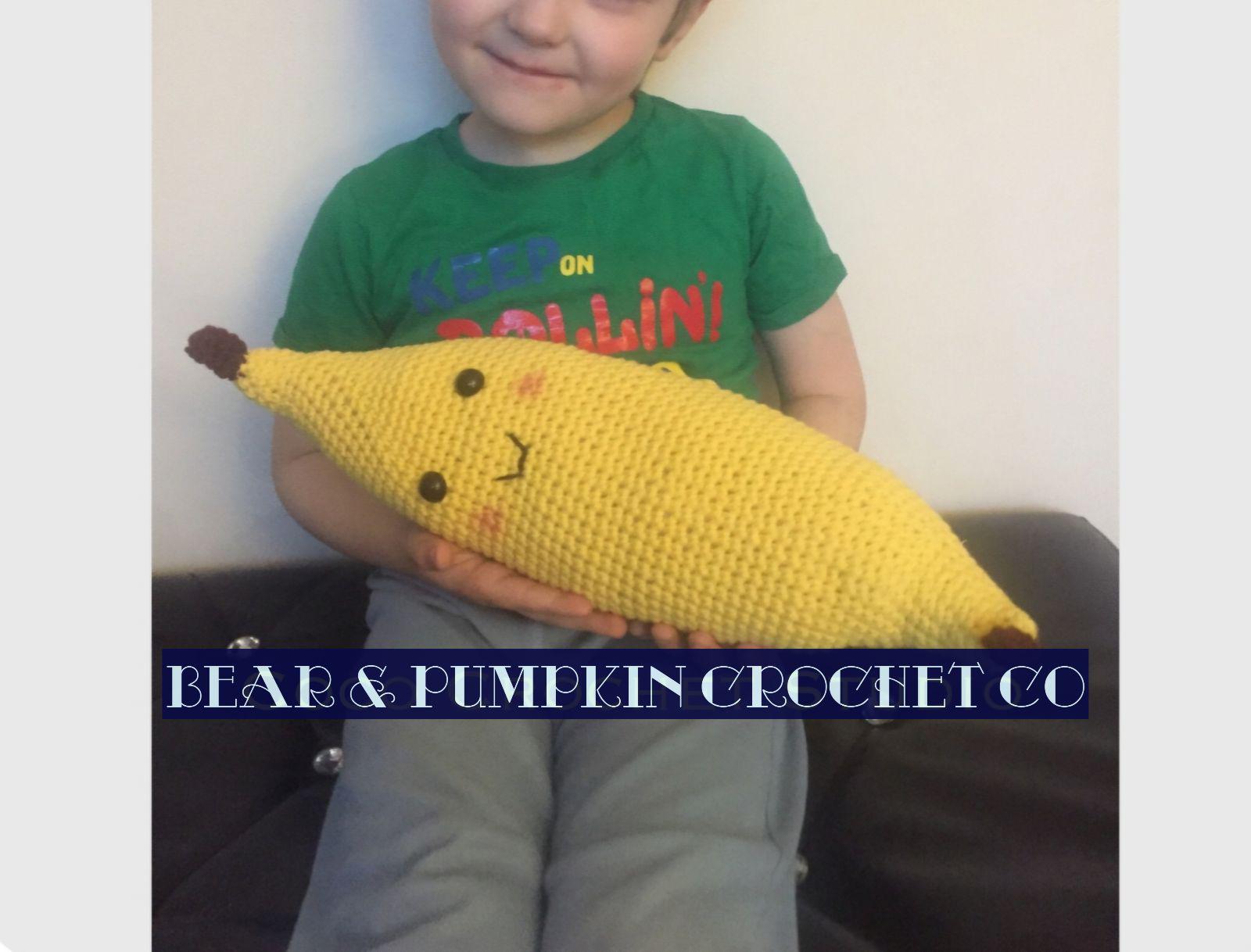 40 Banana Crochet Patterns: Play Food, Amigurumi, Pouches, and More 20 Crochet Pattern: giant amigurumi crochet banana tutorial