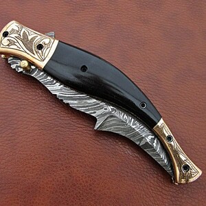 Amazing style custom handmade folding pocket knife limited image 2